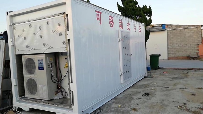 移動(dòng)集裝箱式冷庫(kù)租賃價(jià)格多少錢一天(圖1)