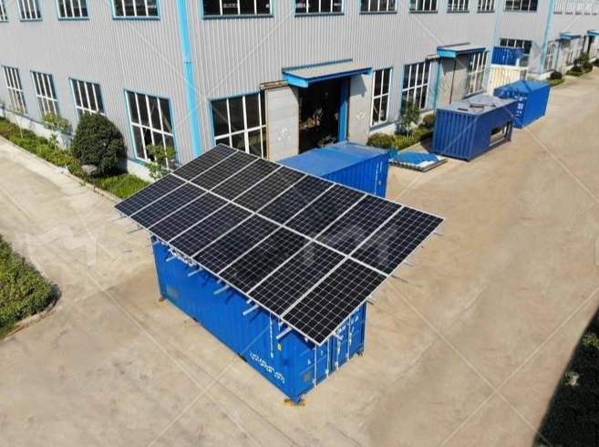 移動(dòng)集裝箱式太陽(yáng)能冷庫(kù)簡(jiǎn)介(圖1)